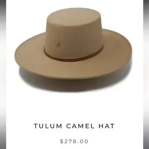 De La Rosa Tulum Wool Brown Suede Hat Accessories | De La Rosa Tulum Hat | Poshmark main image 2